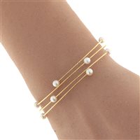Bracelet Magic Wire Femme Spazio in Or jaune Perla 05-B-GPB-01 - 05-B-GPB-01